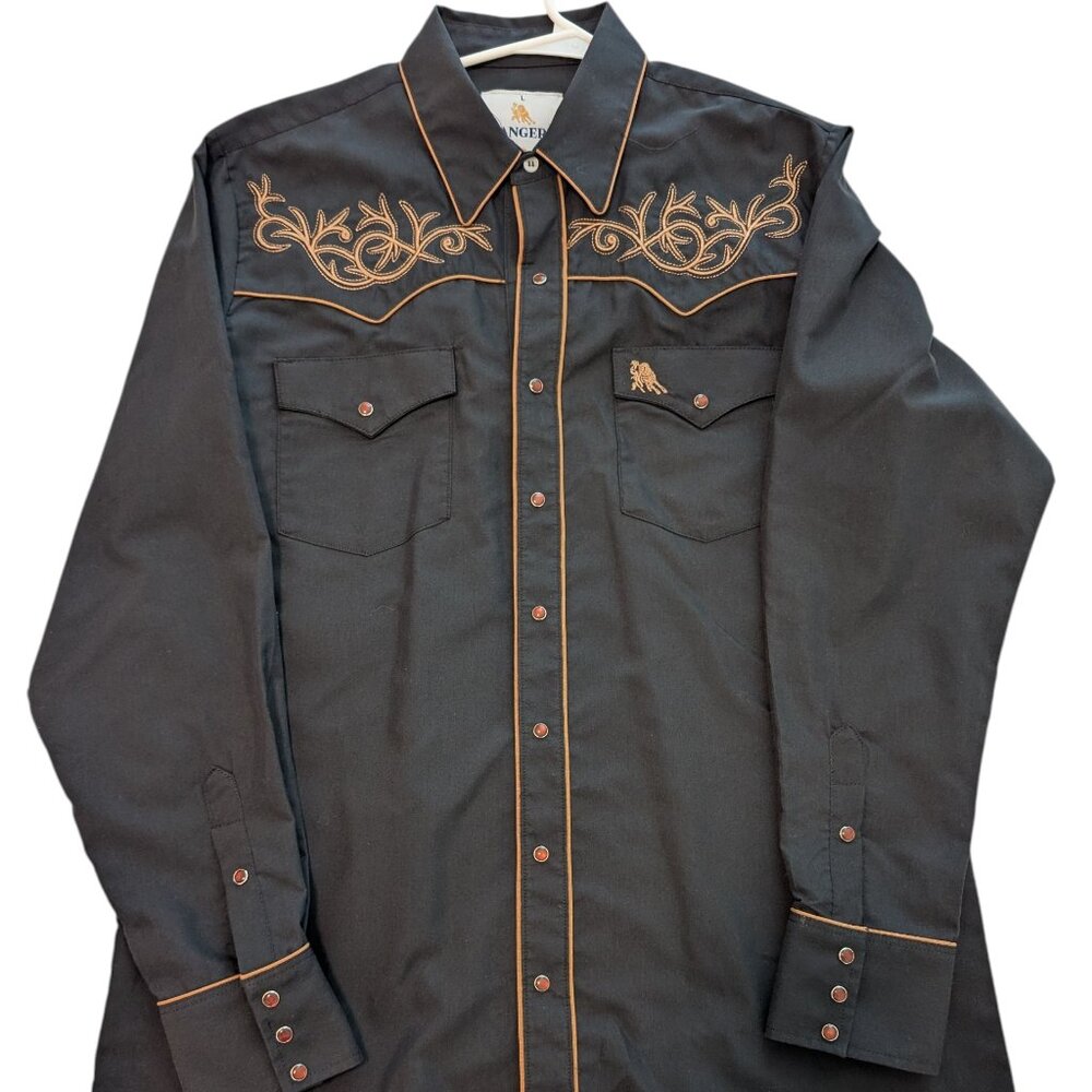 Rangers Original Pearl Snap Guacho - Men's L
